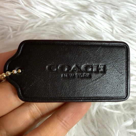2.5" COACH  Fob Bag Charm Hang tag Hangtag