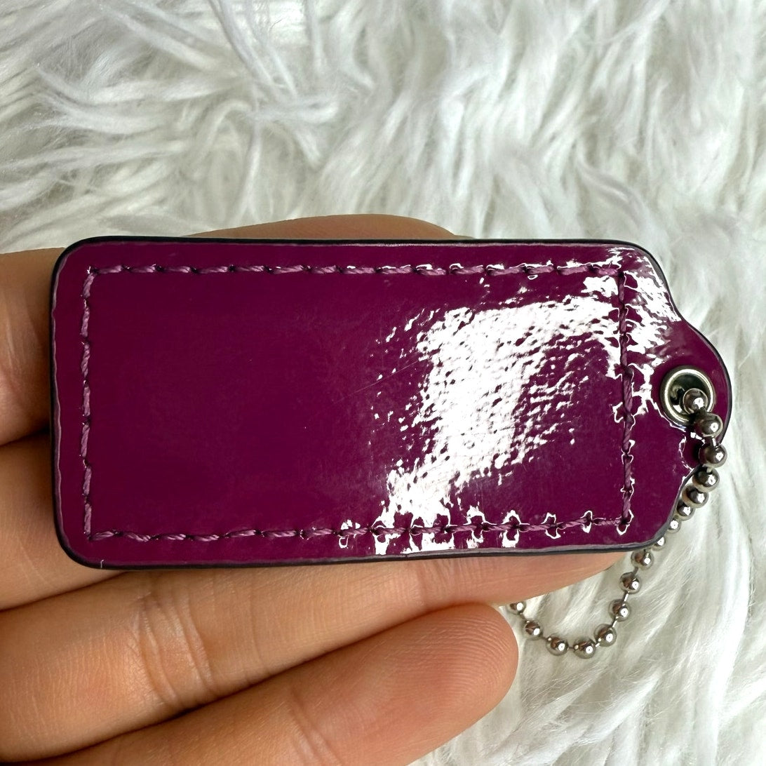 2" COACH Fob Bag Charm Hang tag Hangtag