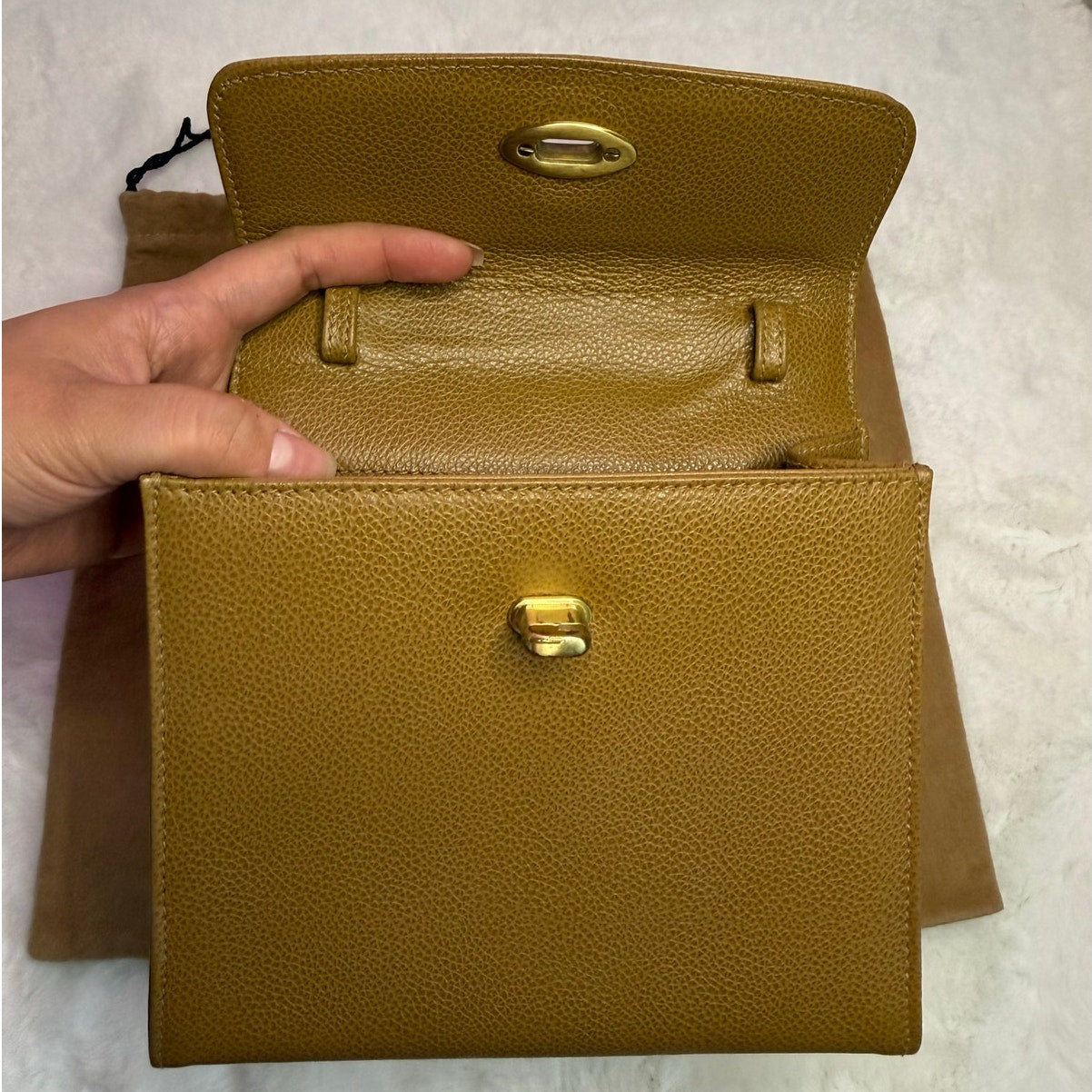 Vintage Coach Gracie Citron 4413 Italy 1996 Top Handle Crossbody with Wallet