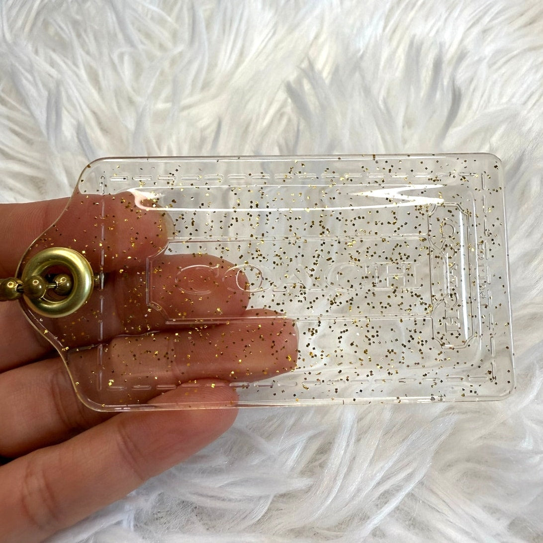 3" COACH Poppy Fob Bag Charm Hang tag Hangtag