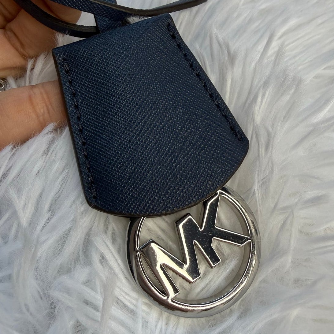 MICHAEL KORS Navy Silver Bag Charm