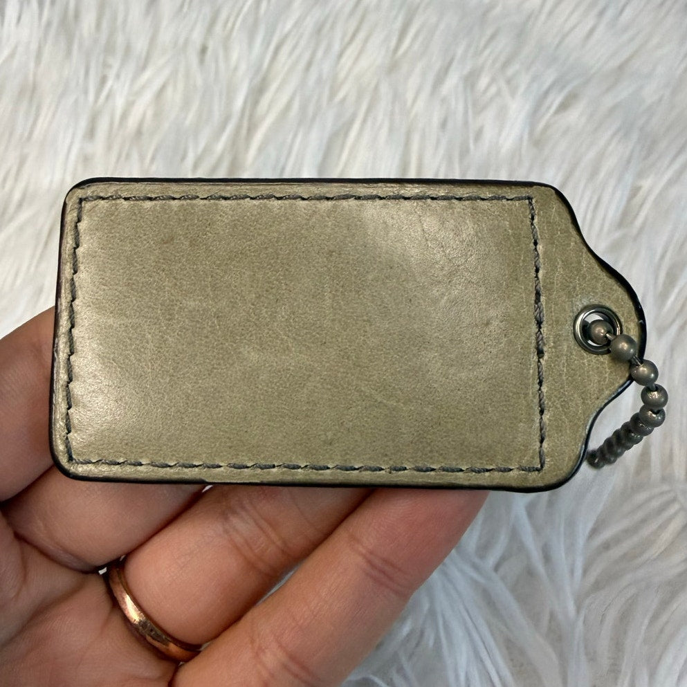 2.5" COACH Fob Bag Charm Hang tag Hangtag