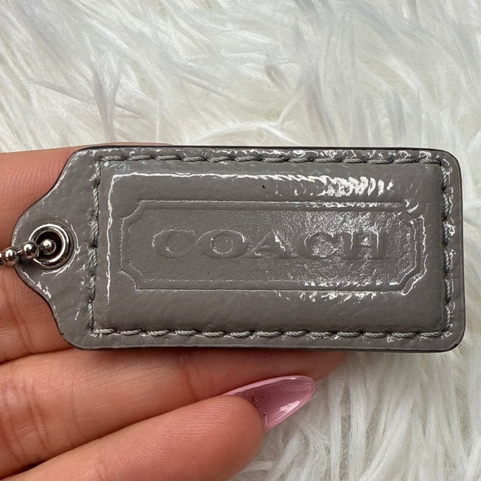 2" COACH Fob Bag Charm Hang tag Hangtag