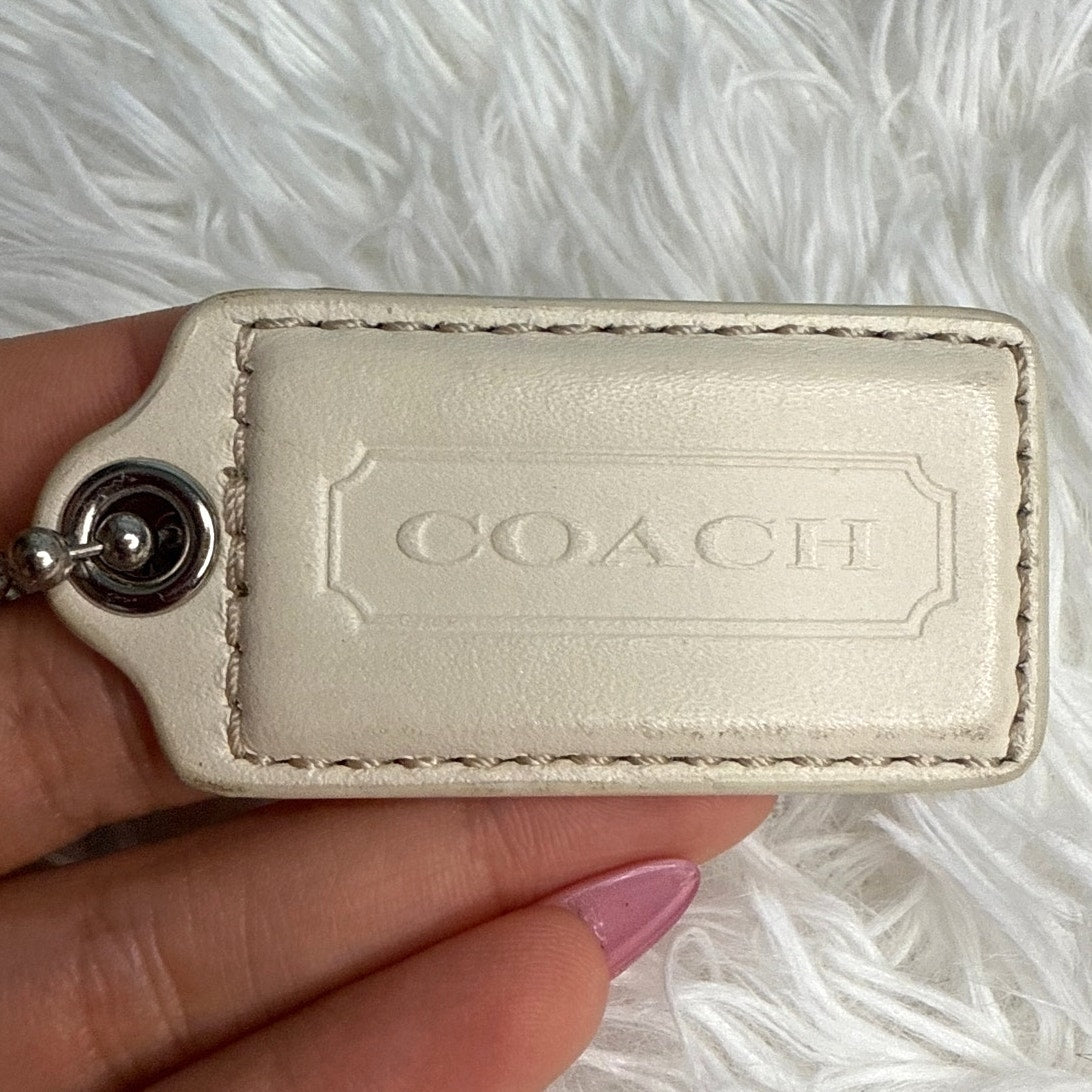 2.5" COACH  Fob Bag Charm Hang tag Hangtag