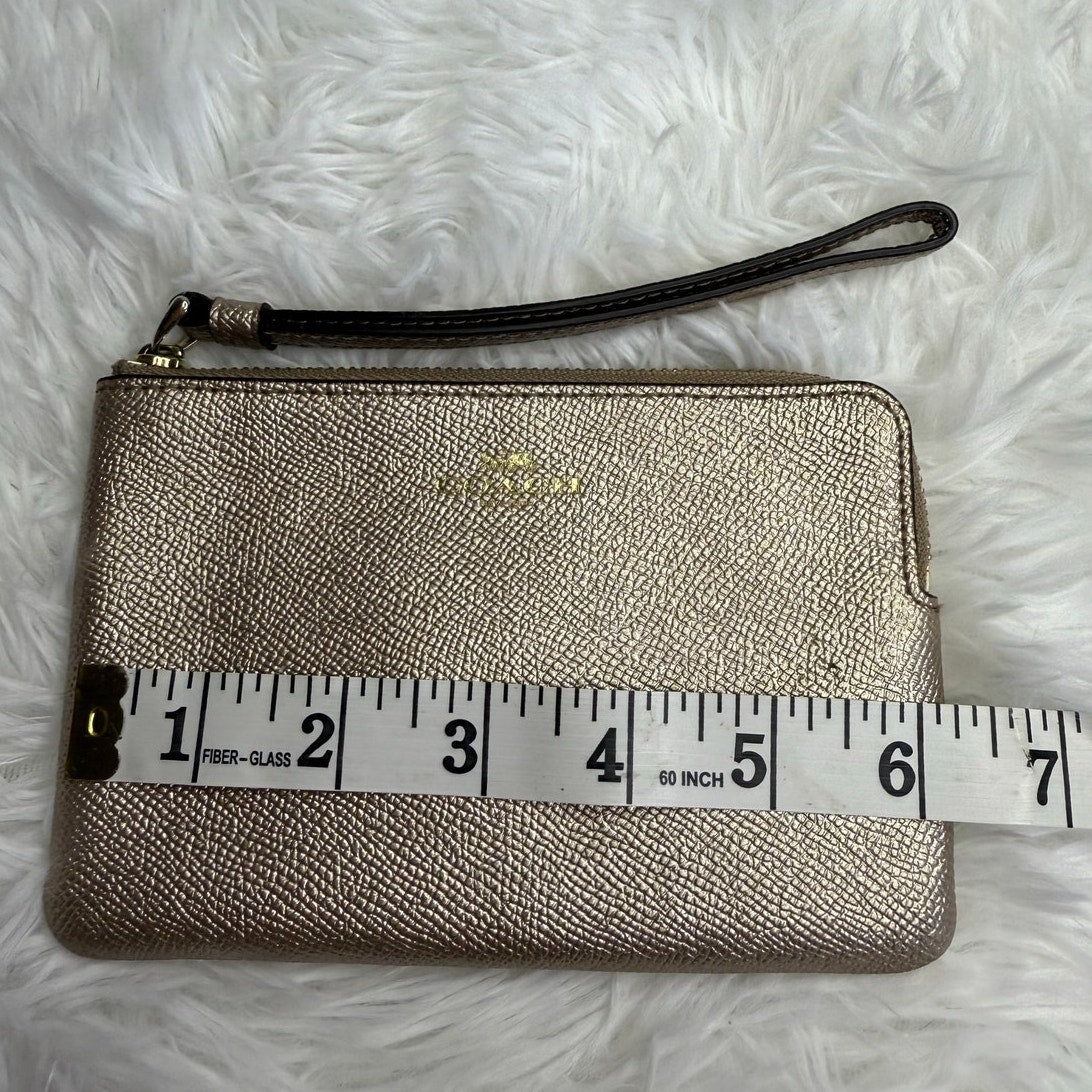 COACH Gold Slim Wristlet