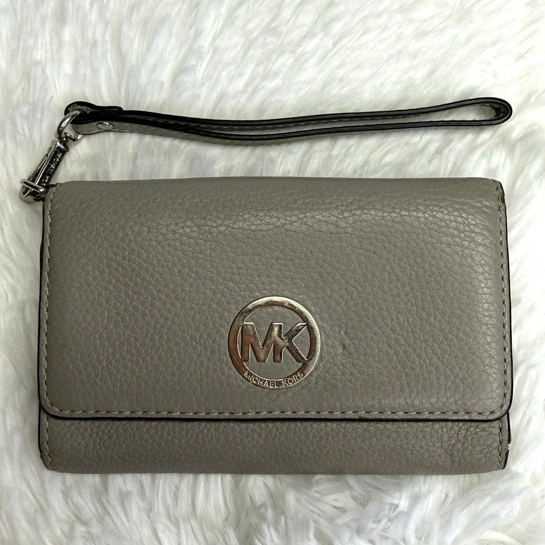Michael Kors Gray Wristlet Wallet