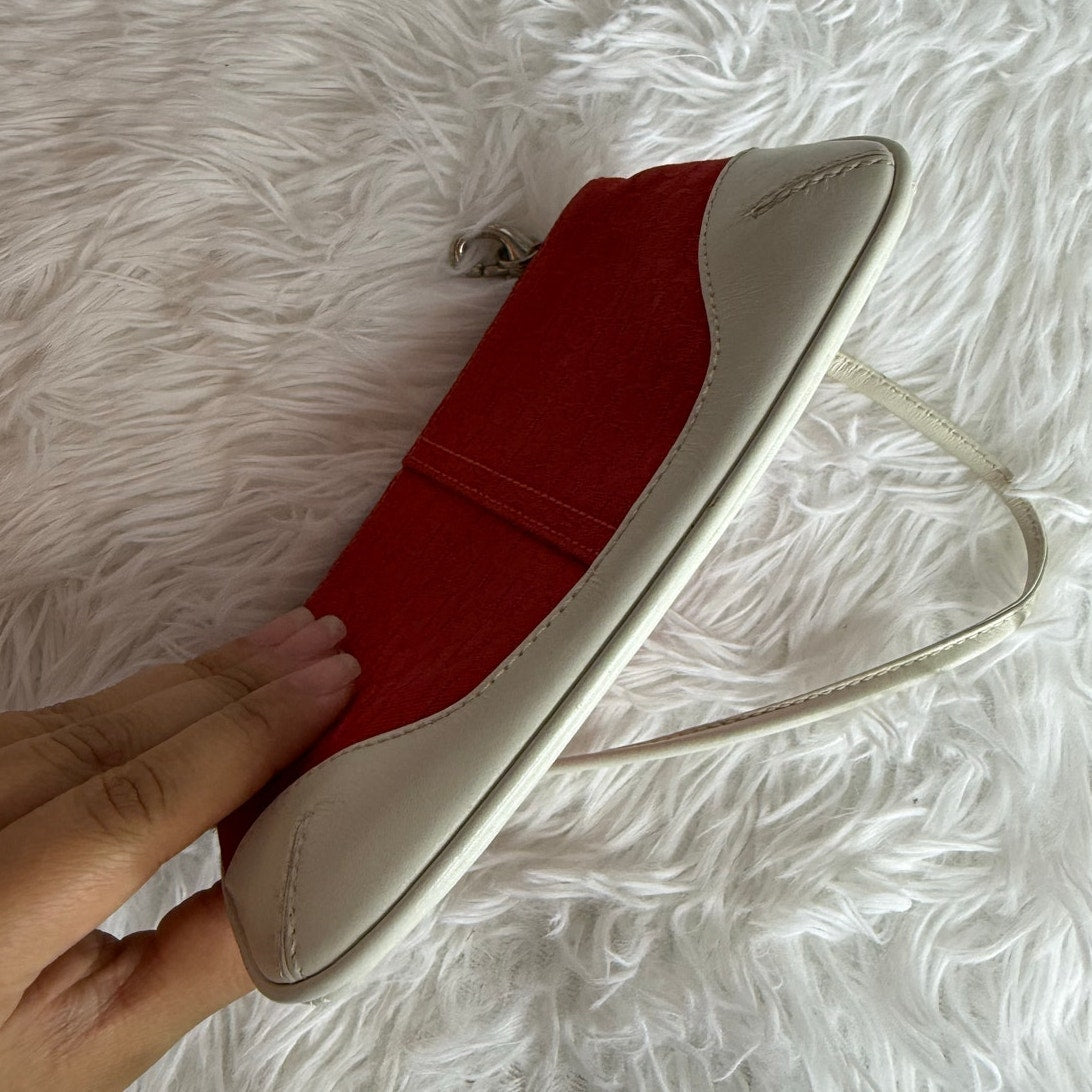 Vintage COACH y2k soho Red Canvas Wristlet