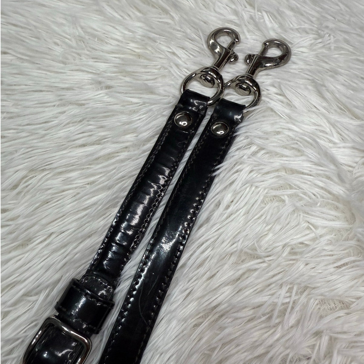 Black Patent Leather Replacement Strap