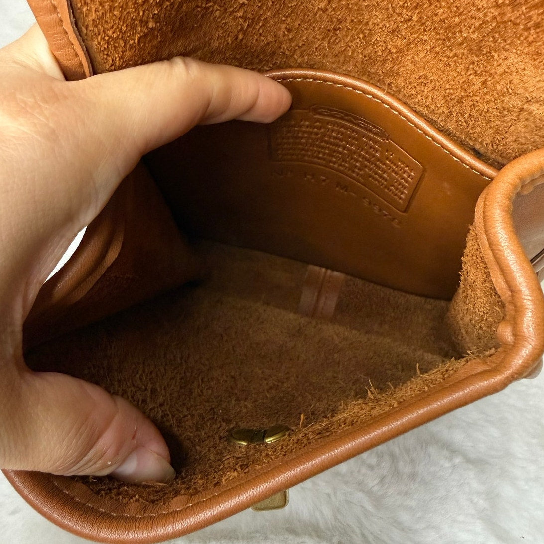 Vintage Coach Project Bag Small SidePack 9978 British Tan Crossbody