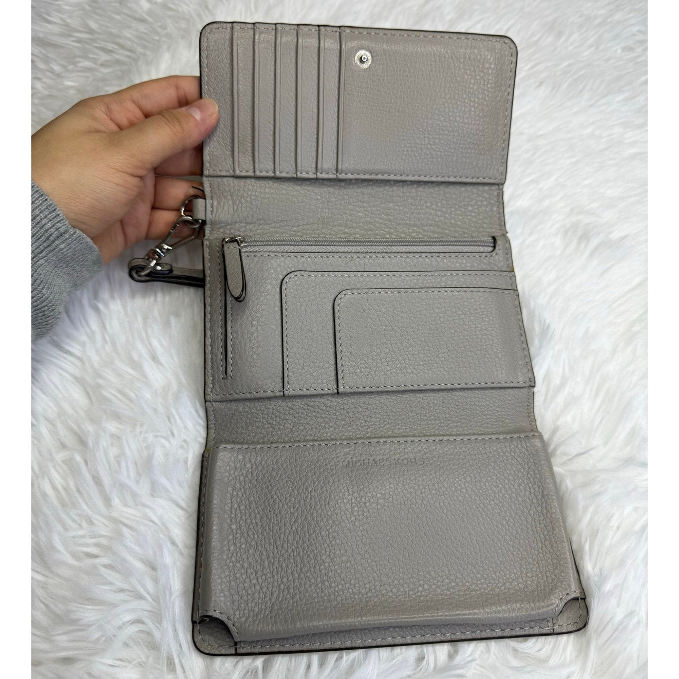 Michael Kors Gray Wristlet Wallet