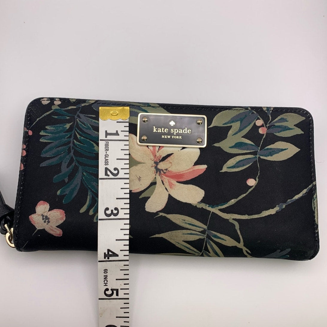 Kate Spade New York Black Wilson Road Botanical Neda Wallet