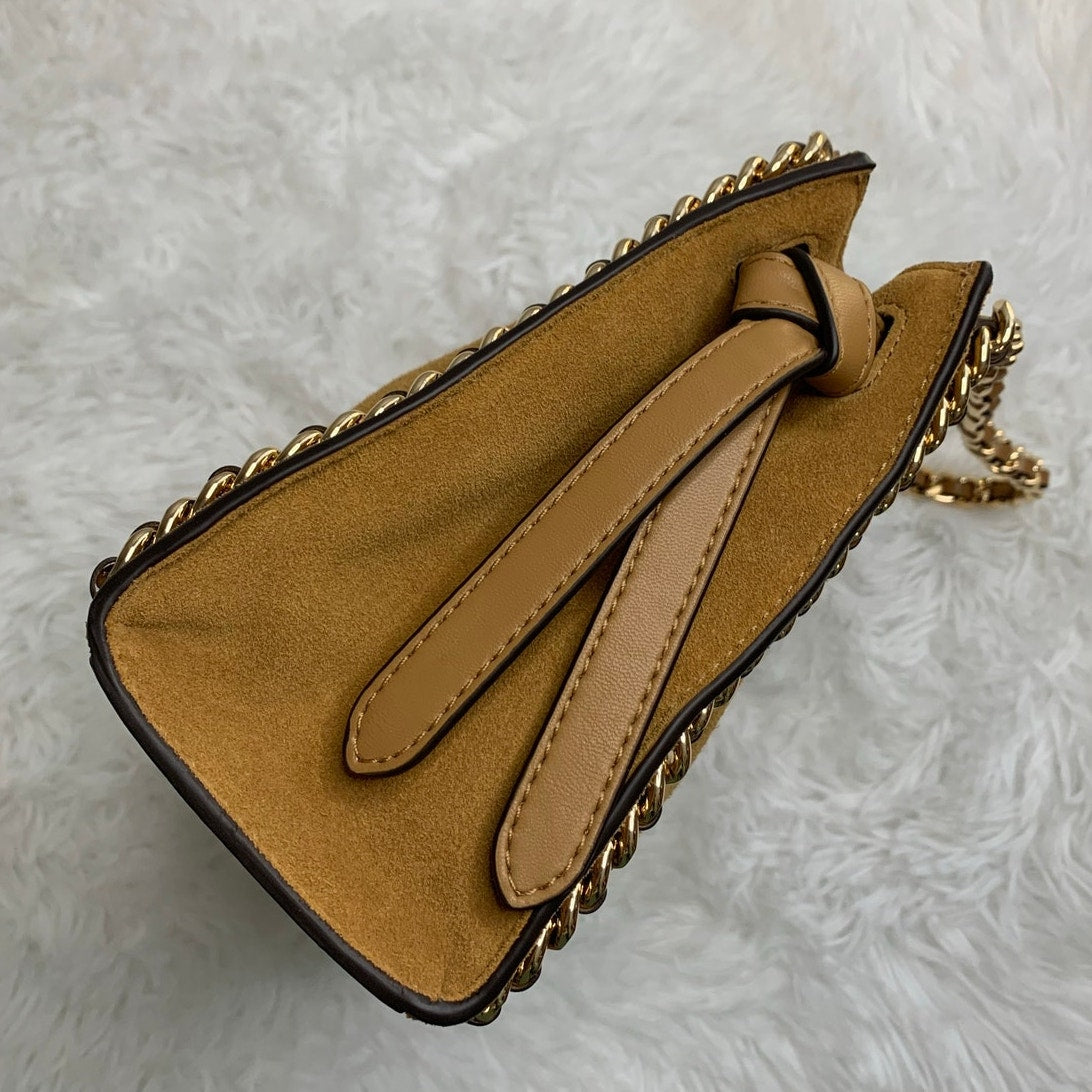 Michael Kors Mina Mini Suede Chain Top Handle