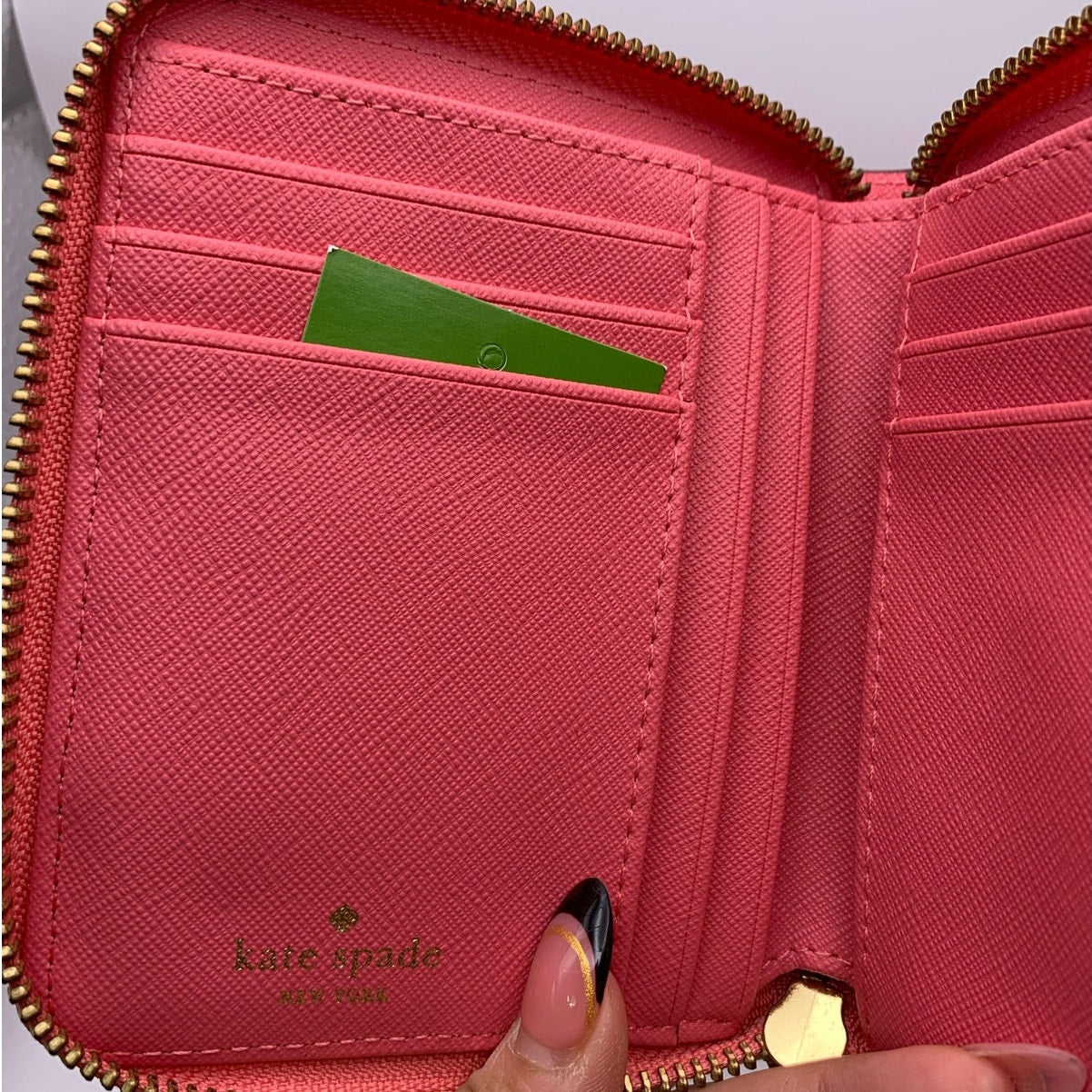 Kate Spade New York Pink Med Zip Around Wallet