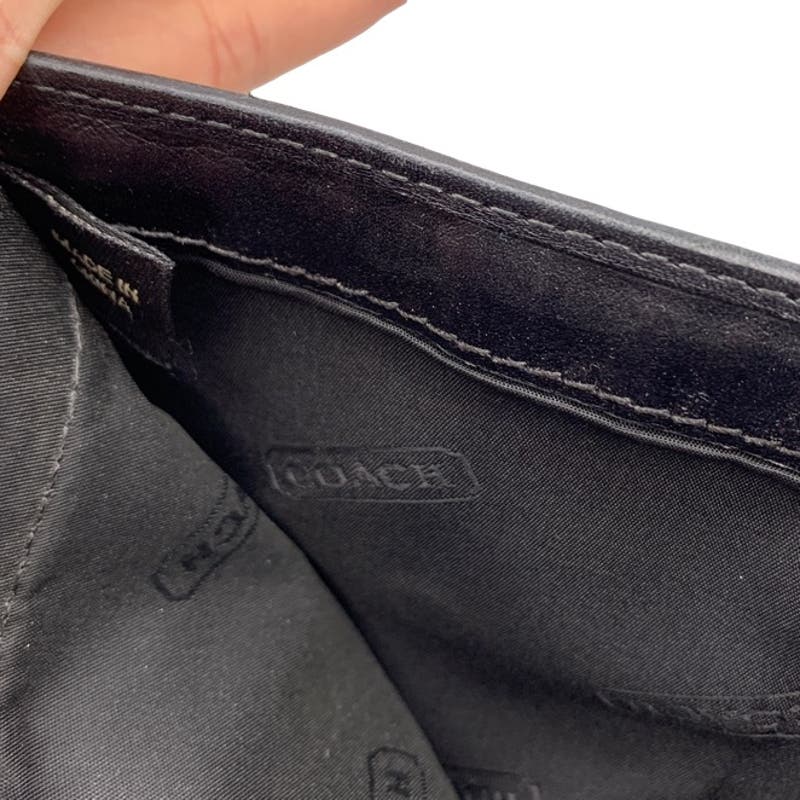 Vintage COACH Black Signature Canvas Wallet