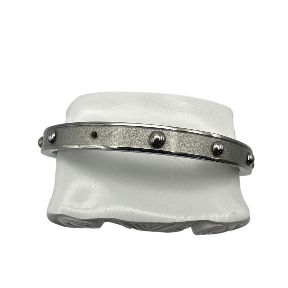 COACH Stud Bangle Bracelet Silver-tone plated