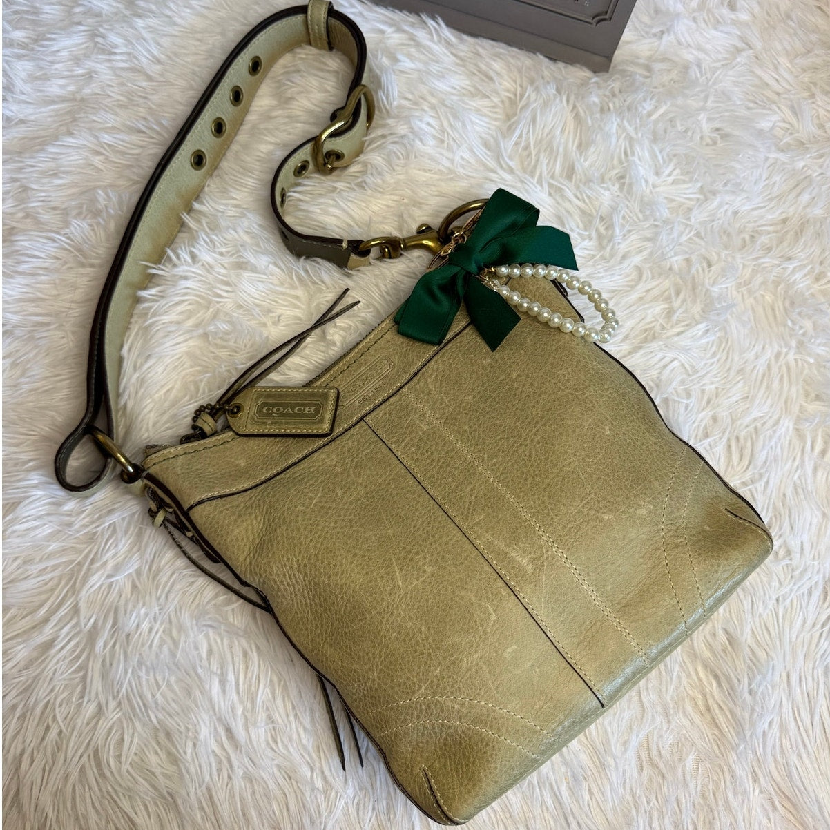 y2k COACH Vintage 2006 Sage 10398 Chelsea Shoulder Bag Crossbody