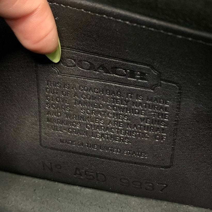 Vintage Coach Ritchie Black Crossbody Bag