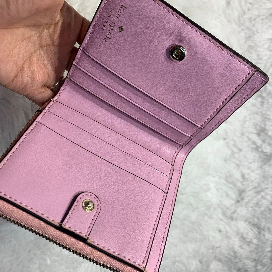 Kate Spade Pink Bifold Glitter Wallet