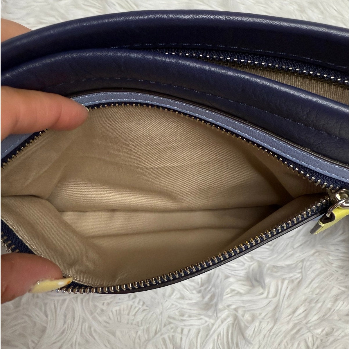 COACH Colorblock Leather Large Wristlet F48875