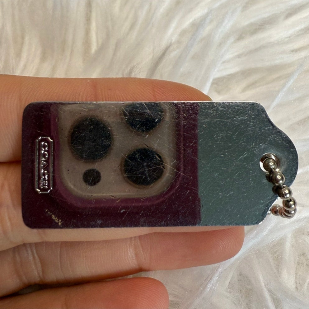 1.5” COACH  Fob Bag Charm Hang tag Hangtag