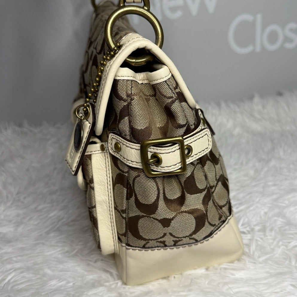 y2k COACH Legacy 2007 Leigh Turnlock Shoulder Bag