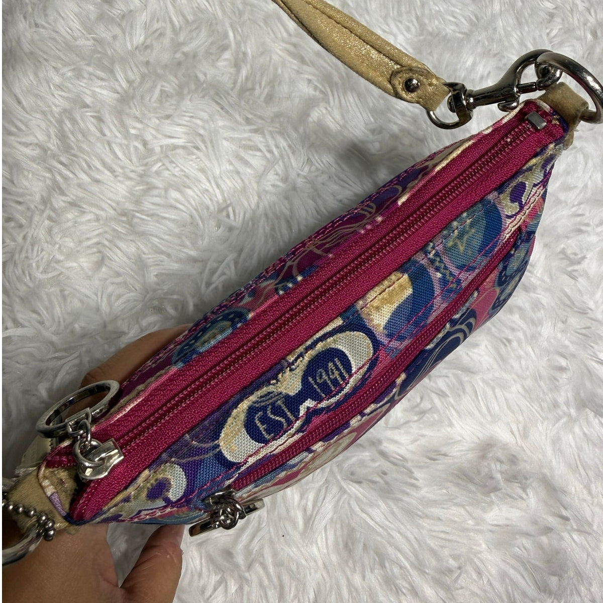 Coach Poppy Pop Signature Mini Purse Bag