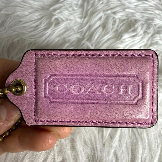 Coach lavender pink Replacement HangTag Bag Charm