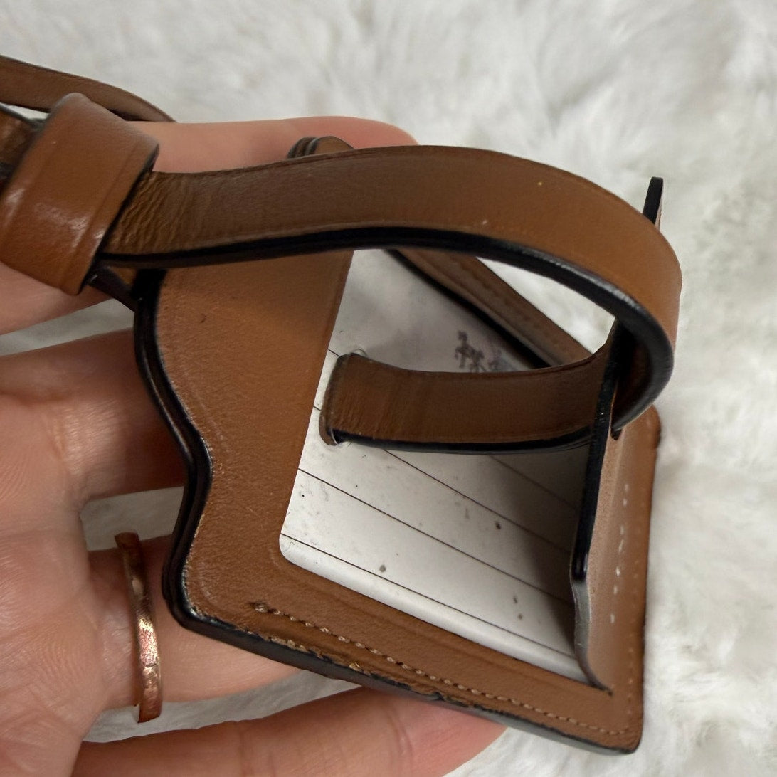 Coach Brown Luggage Tag Bag Picture