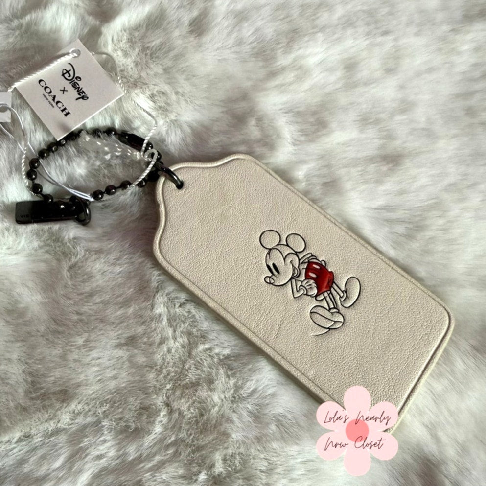 3" Disney x Coach Mickey Mouse Collectible Bag Charm Keychain Key Fob
