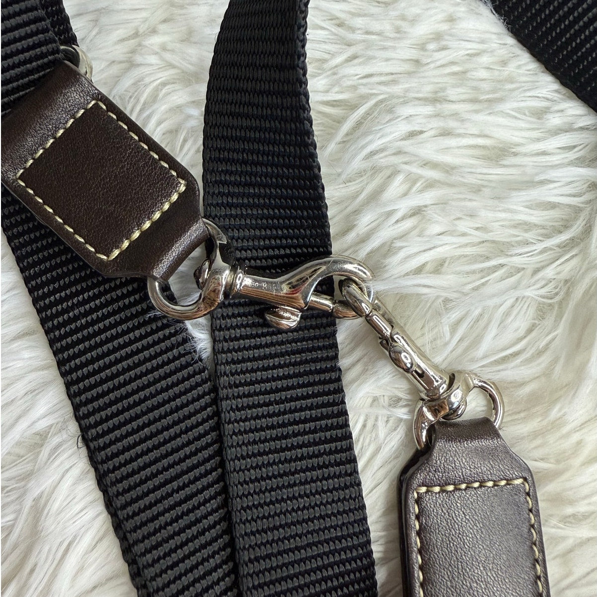 Black Brown Crossbody Replacement Strap