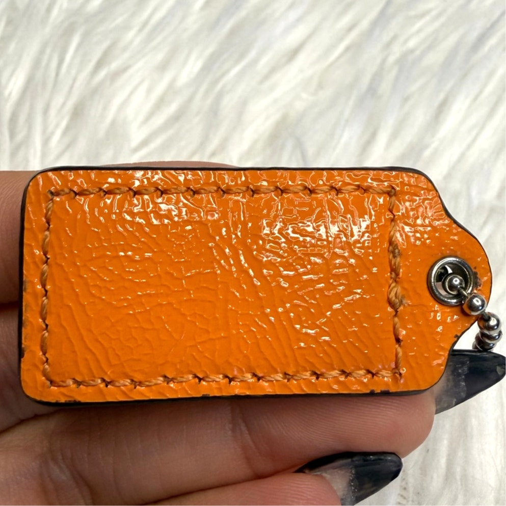 1.5" COACH Fob Bag Charm Hang tag Hangtag