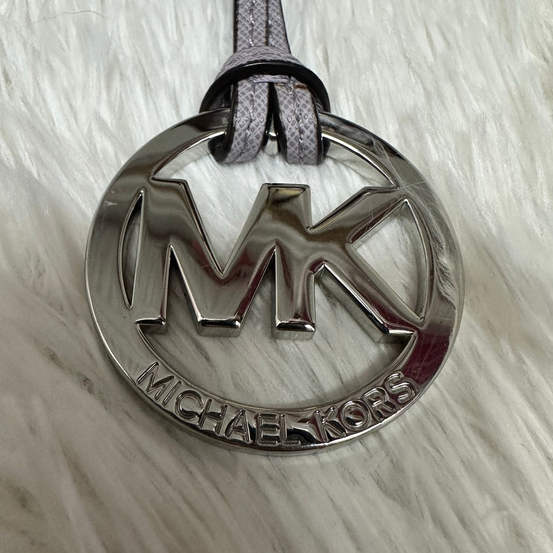 Michael Kors Silver Gray Logo Bag Charm