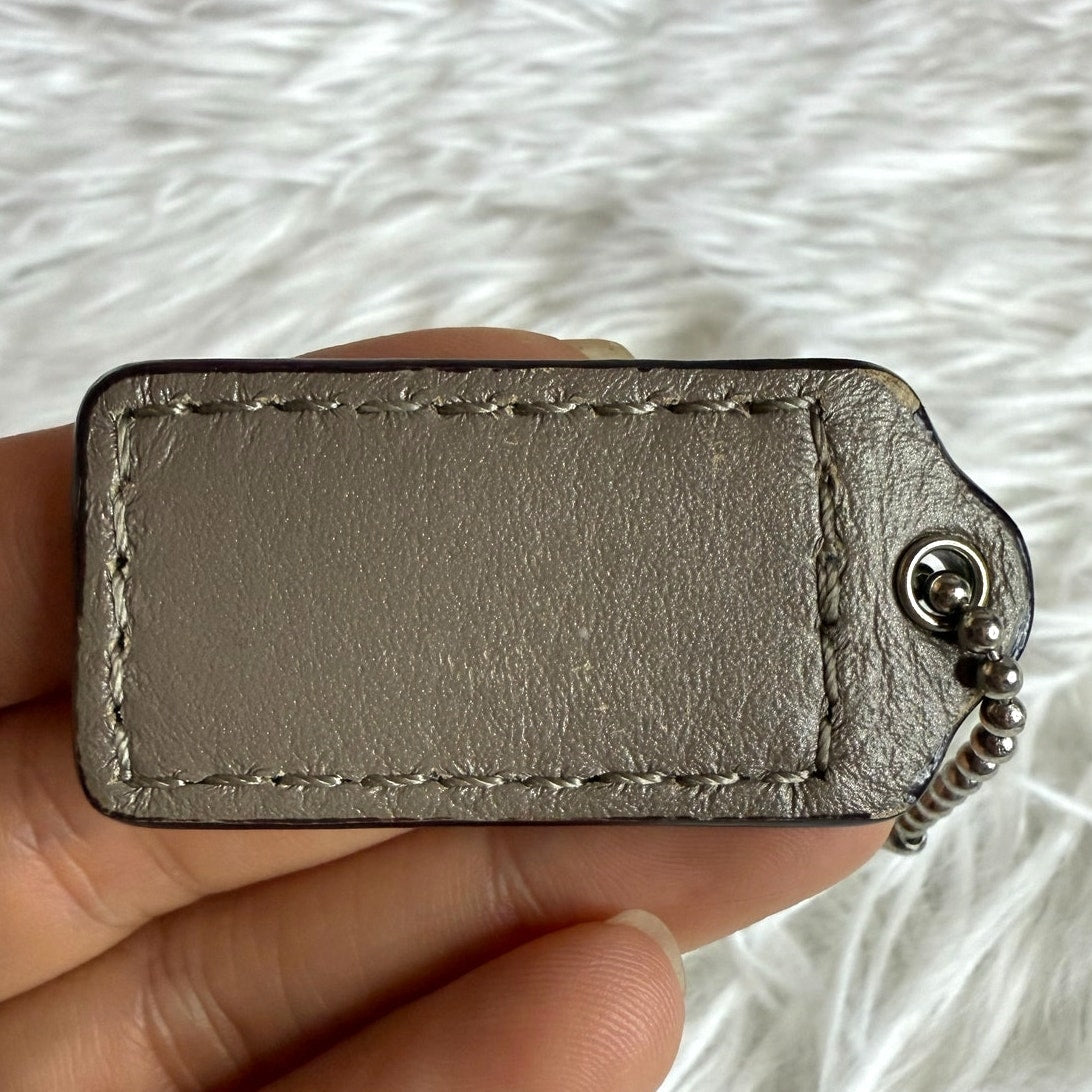 1.5" COACH  Fob Bag Charm Hang tag Hangtag