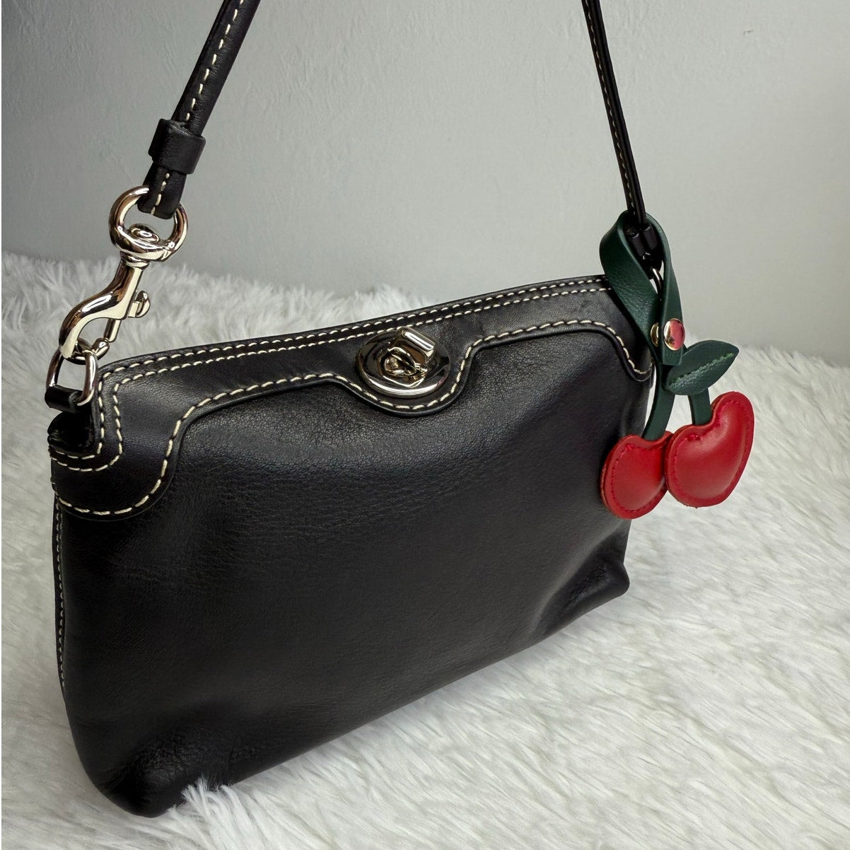 Fashion Cherry Heart Bag Charm Bag Jewelry