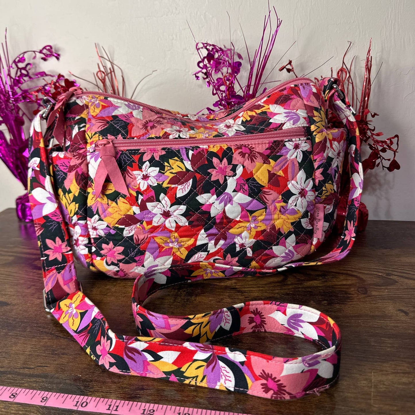 VERA BRADLEY Recycled Cotton On the Go Floral Crossbody