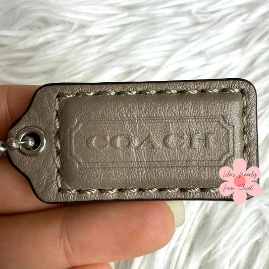 1.5" COACH Fob Bag Charm Hang tag Hangtag