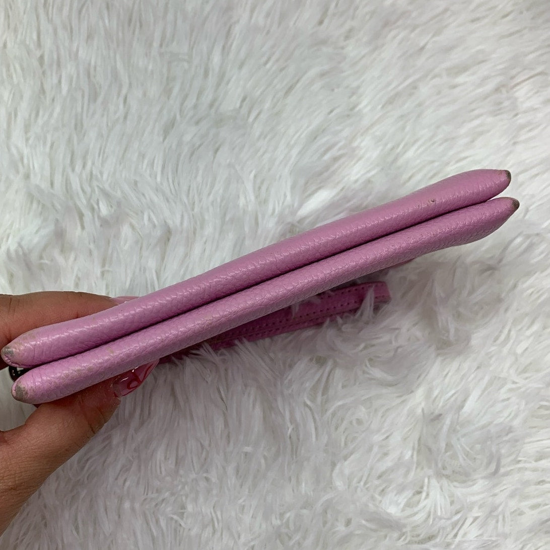 COACH Pink Double Zipper Wristlet