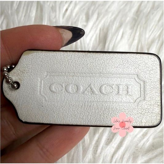 2" COACH Legacy Fob Bag Charm Hang tag Hangtag
