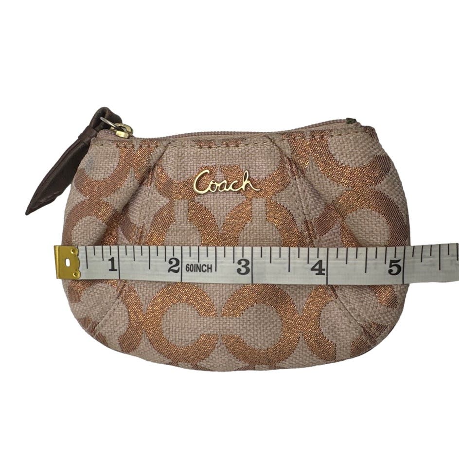 COACH Signature Canvas Coin Purse / Key chain