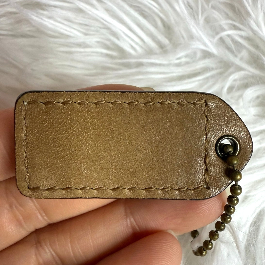 1.5" y2k COACH Fob Bag Charm Hang tag Hangtag