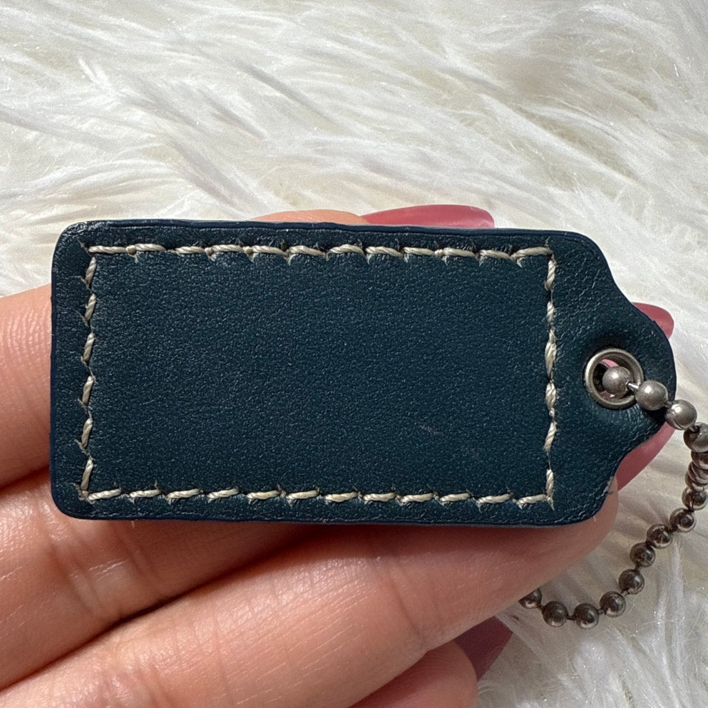 1.5” COACH  Fob Bag Charm Hang tag Hangtag