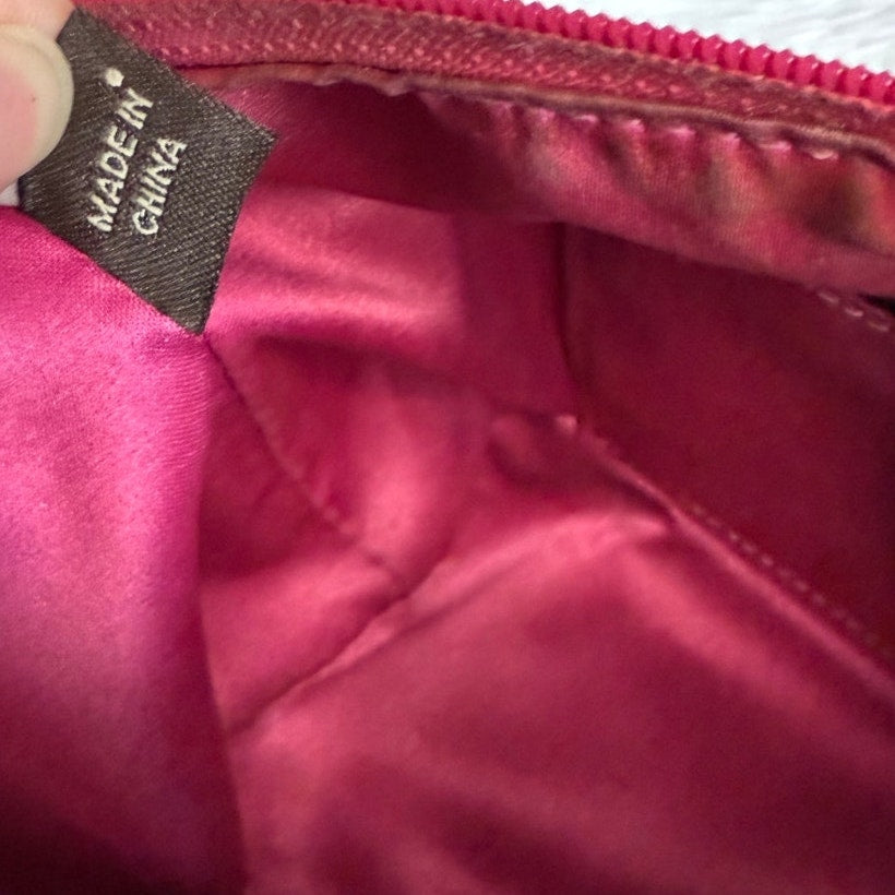 y2k COACH Heritage Plaid Mini Purse Shoulder Bag Wristlet