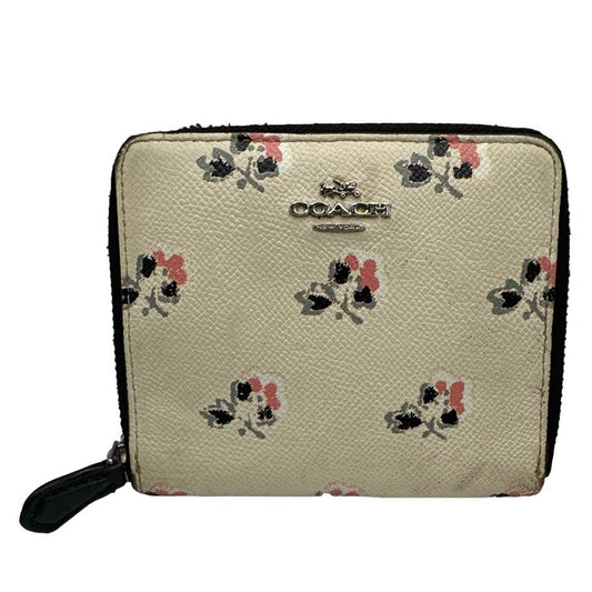 COACH Floral Cream Medium Wallet