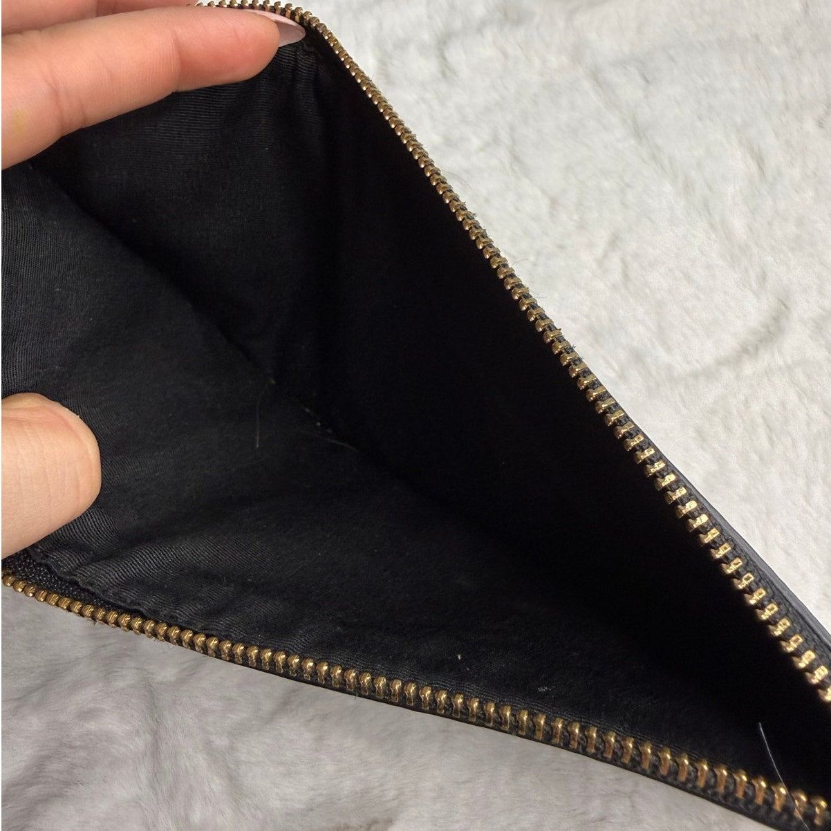 Coach Brown Signature Coated Canvas Slim Case Pouch