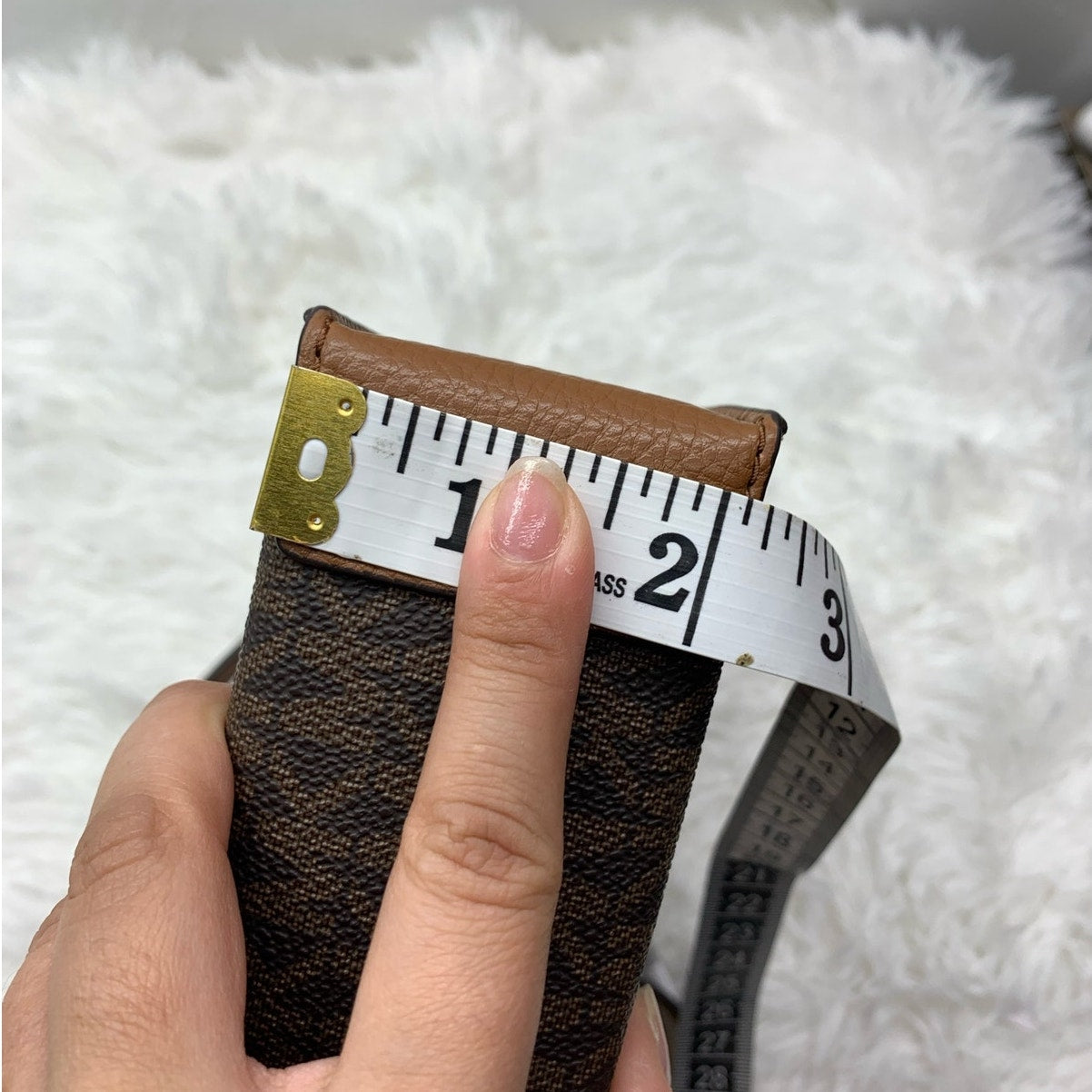 NWT Michael Kors Mercer Extra-Small Logo and Leather Crossbody Bag