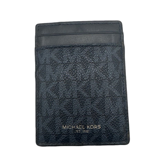 Michael Kors Navy Signatue Jet Set Card Holder