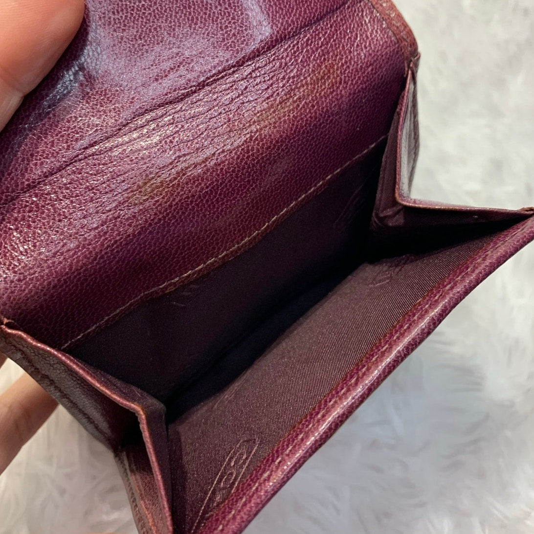 y2k Coach Burgundy Wallet
