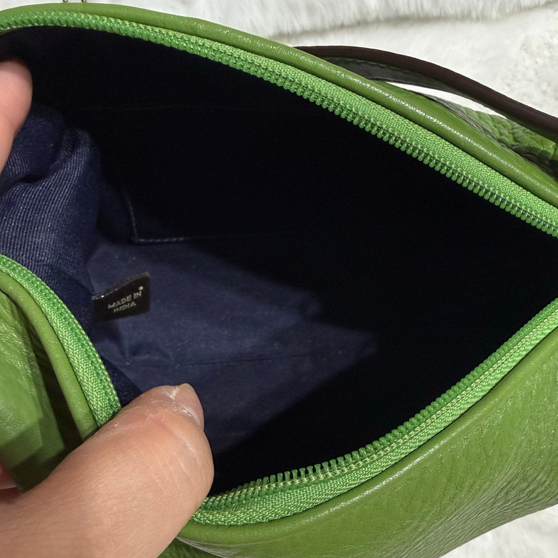 COACH Vintage Y2K EST. 1941 Leatherware Green Mini Shoulder Baguette Bag