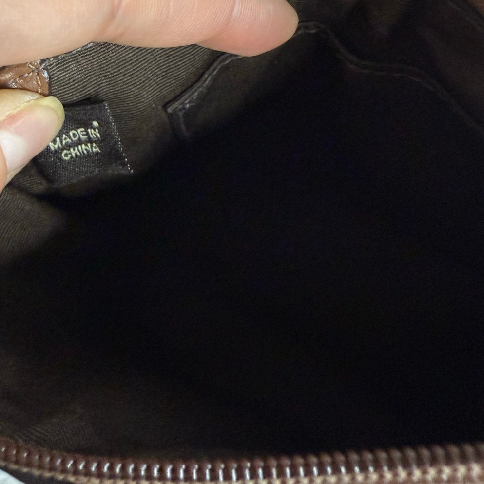 COACH y2k Brown Signature Canvas Wristlet