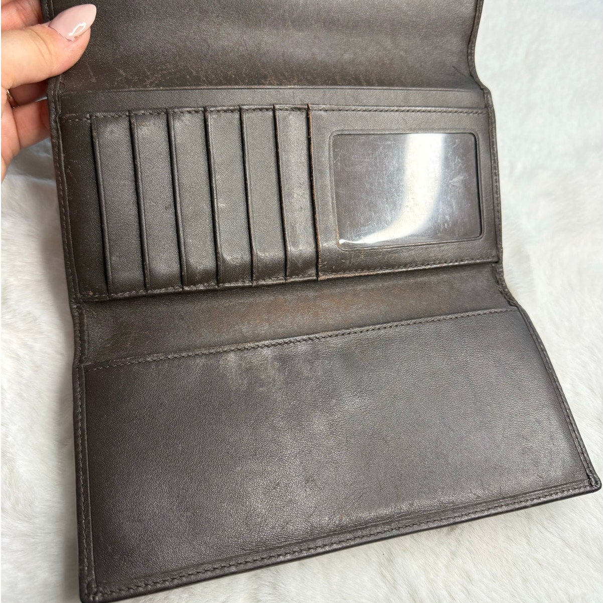 Coach Brown Canvas Wallet